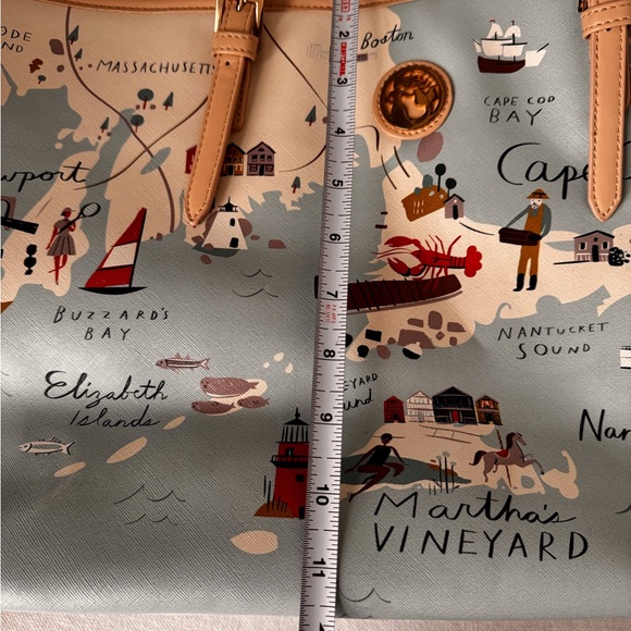 Spartina brand North East Coastal Map Tote Bag - Picture 9 of 10